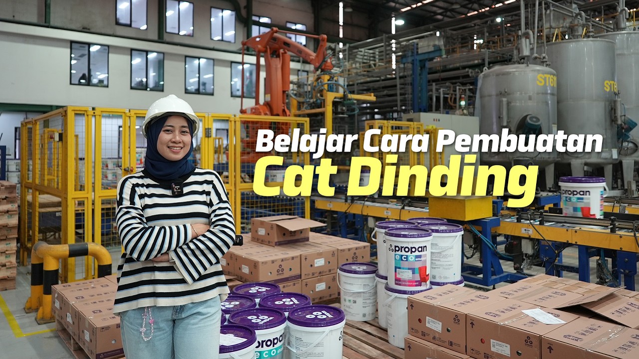 Cara Produksi Cat Dinding Ternyata Begini! Tour Pabrik Cat Propan
