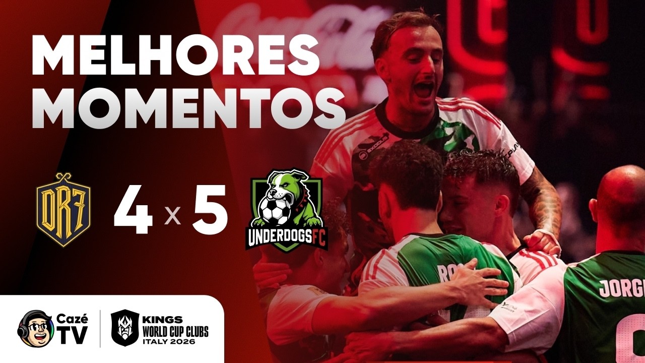 MELHORES MOMENTOS: DR7 4 X 5 UNDERDOGS | COPA DO MUNDO DE CLUBES KINGS LEAGUE | 2&ordf; RODADA