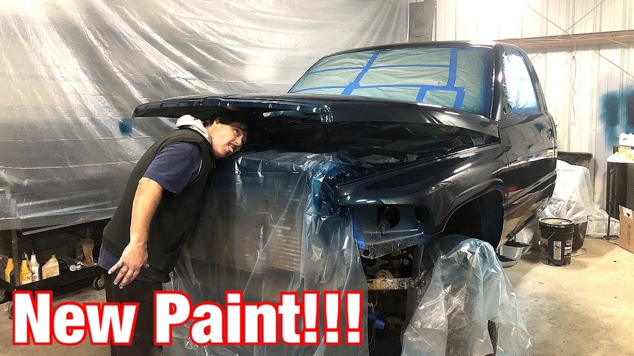 Painting a Dodge Truck! 12 Valve 5 Speed
