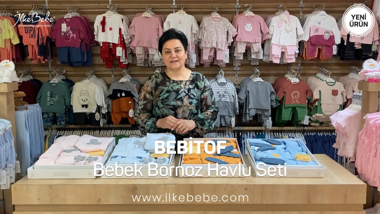 İlke Bebe | Bebitof Bebek Bornoz Havlu Seti