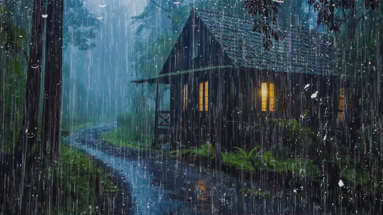 Sons de Chuva para Dormir Profundamente – Chuva Pesada e Trovões Distantes para Relaxar