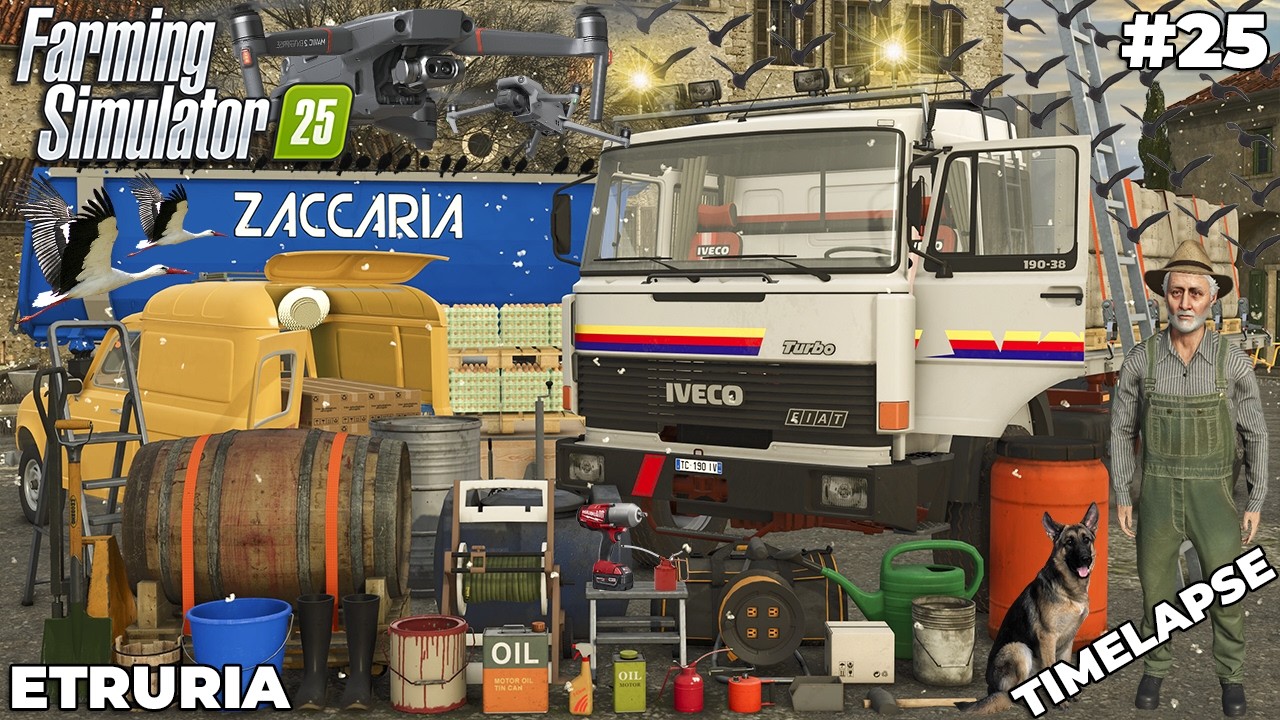 REPAIRING OUR IVECO TRUCK & SELLING OUR FARM PRODUCTS 🚛🛠️ | ETRURIA | Farming Simulator 25 | EP 25