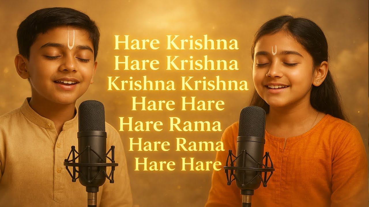 ⭐ Hare Krishna Maha Mantra | Peaceful Divine Chanting | Meditation & Bhakti Vibe