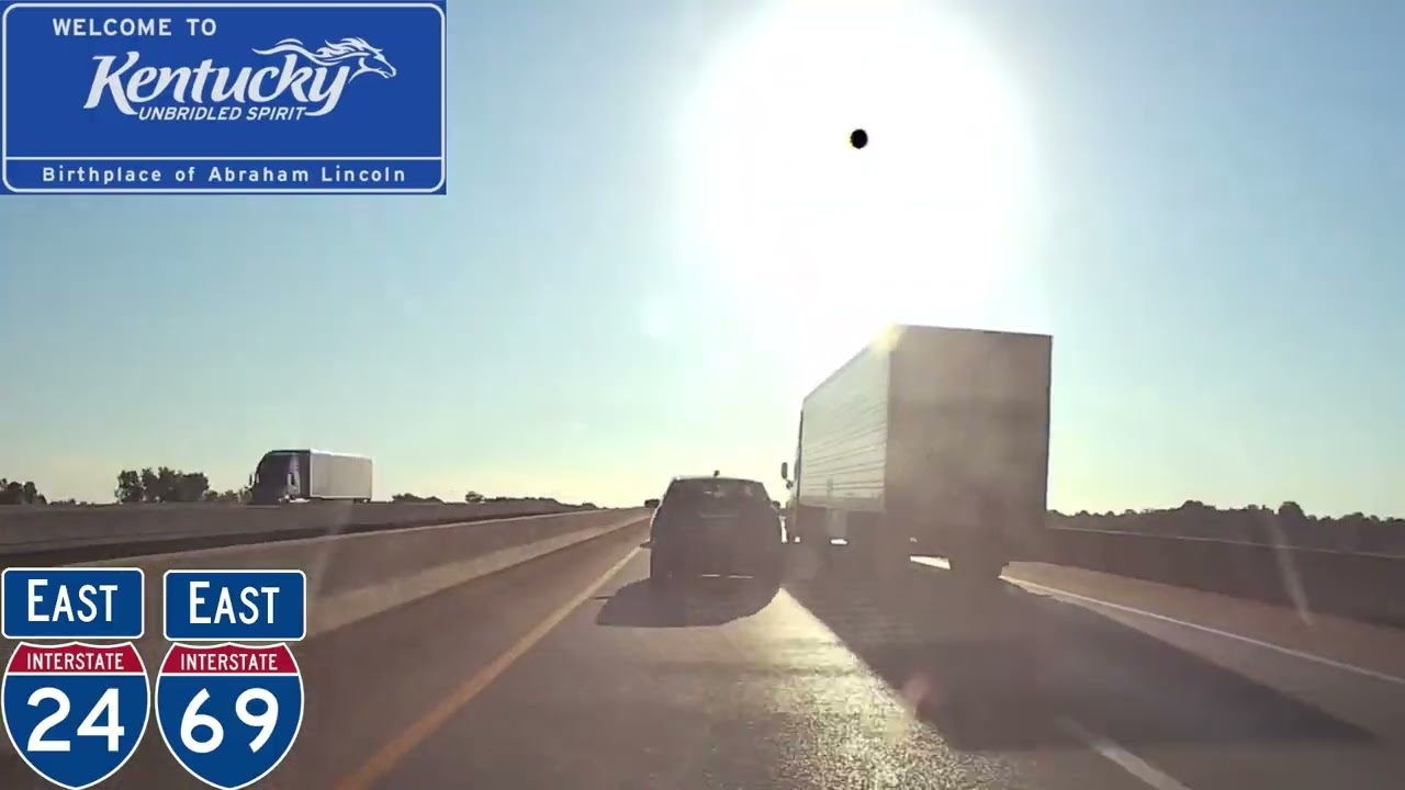 I-24 East in Kentucky Whole State Timelapse 