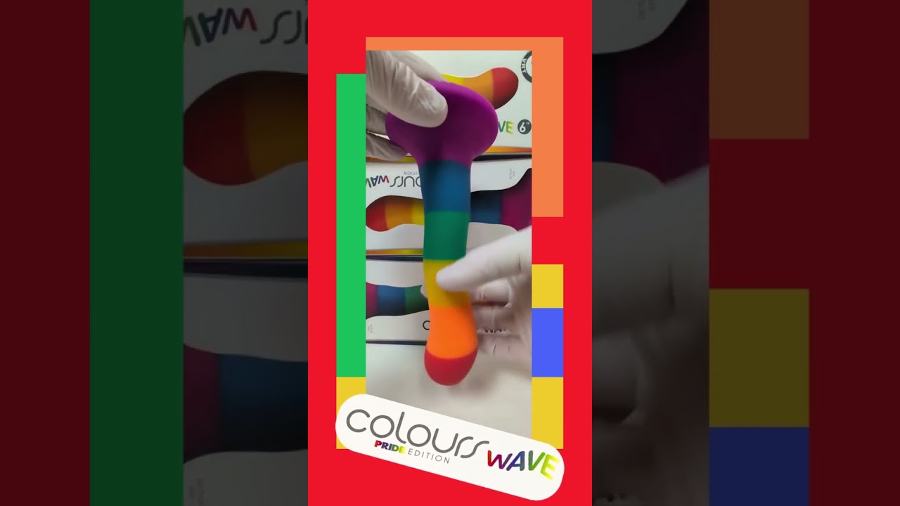 Pride Waves of Pleasure! 🌈 Colours Pride Edition 6&Prime; Rainbow Wave Dildo #silicone