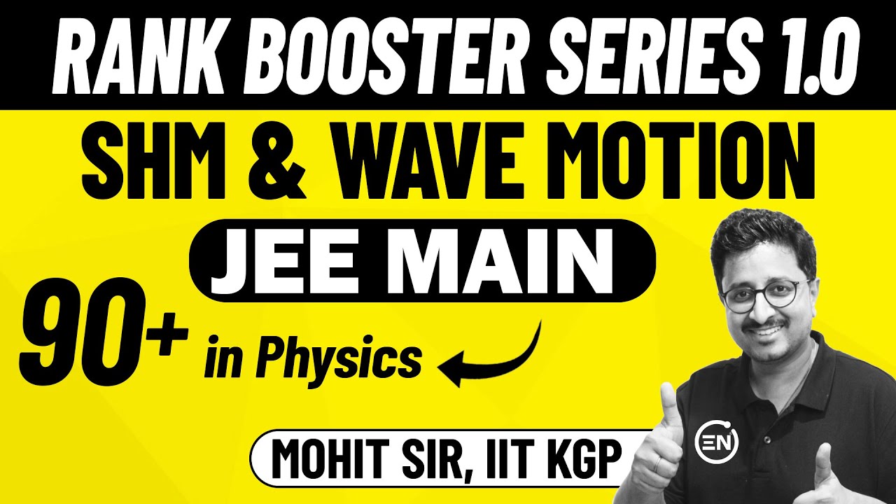 JEE 2026: SHM & WAVE MOTION | Rank Booster Series 1.0 | Target 90+ Physics | Mohit Sir | Eduniti
