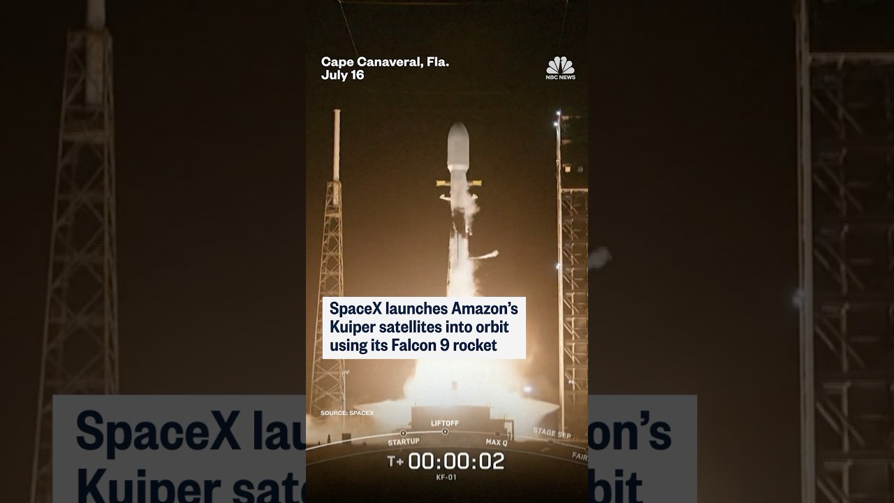 SpaceX launches Amazon's Kuiper satellites into orbit using its Falcon 9 rocket