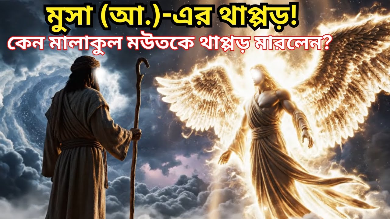 মুসা (আ.) কেন আজরাইল (আ.)-কে থাপ্পড় মারলেন? সহিহ হাদিসের অবিশ্বাস্য ঘটনা | Musa AS & Angel of Death