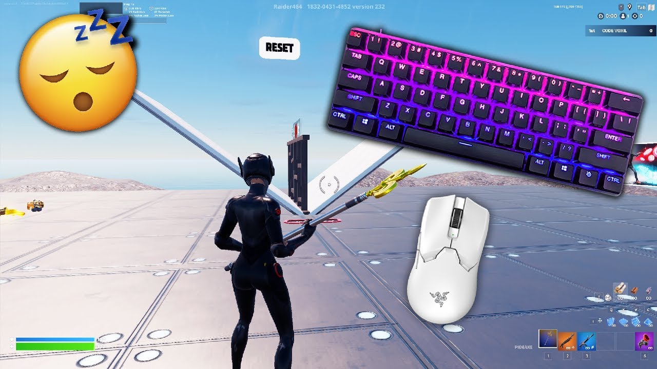 SteelSeries Apex Pro Mini ASMR 😴 1v1 BuildFights 🏆 Satisfying Keyboard Fortnite 360 FPS