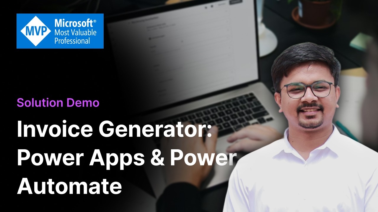 Генератор счетов Power Automate с использованием Power Apps | Демонстрация решения для обработки ...