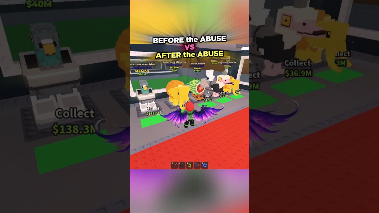 Admin Abuse is OP in Steal a Brainrot #roblox #shorts #stealabrainrot