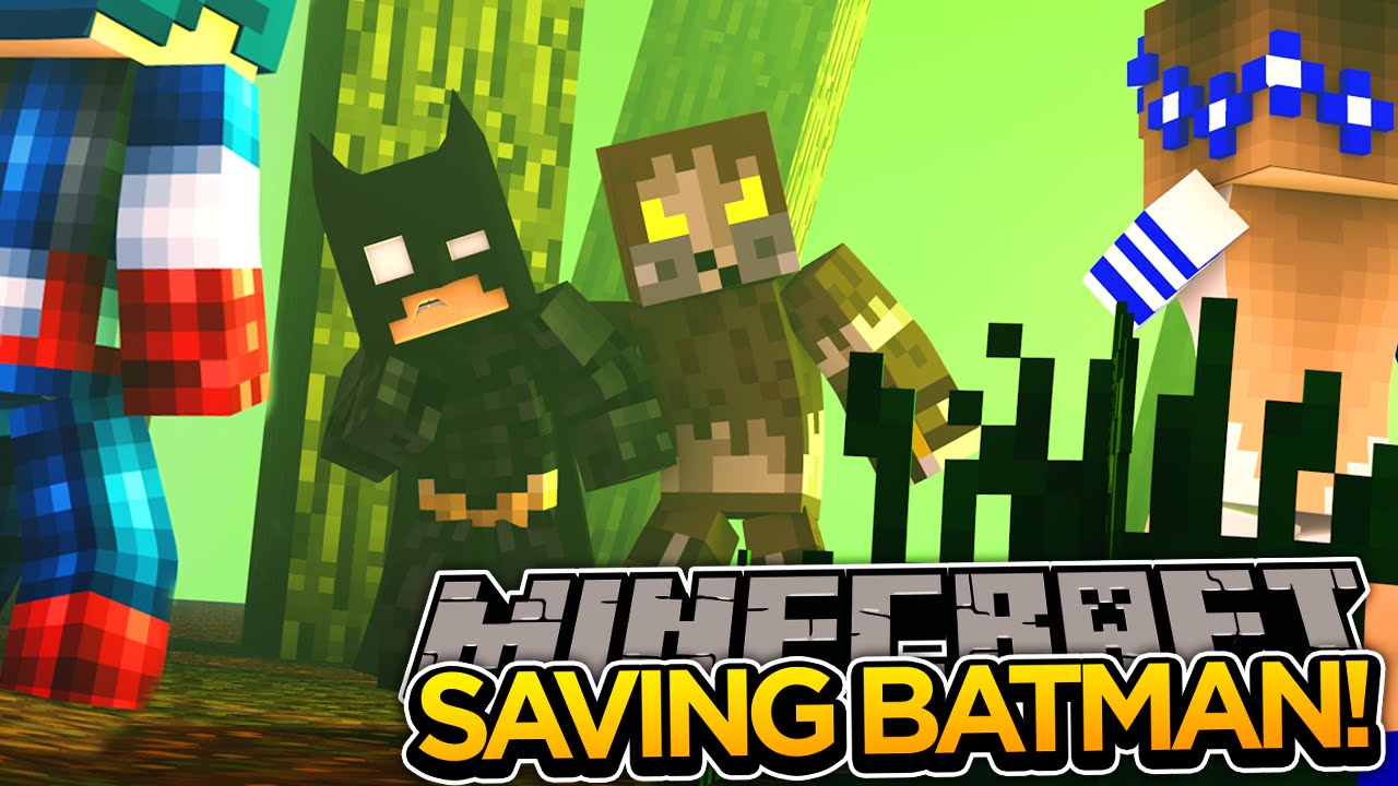 Minecraft Adventure - SAVING BATMAN & LITTLE CARLY'S MOM!!!