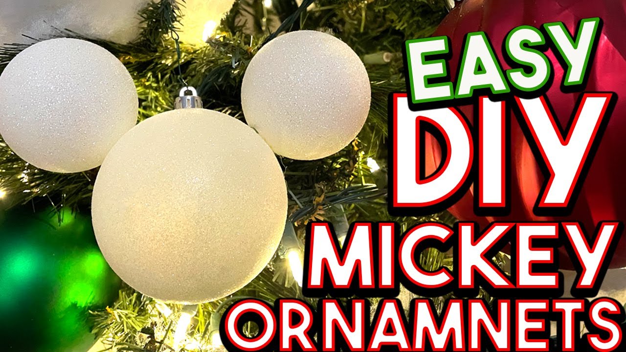 DIY Mickey Mouse Christmas Ornament | Magical Disney Holiday Craft!