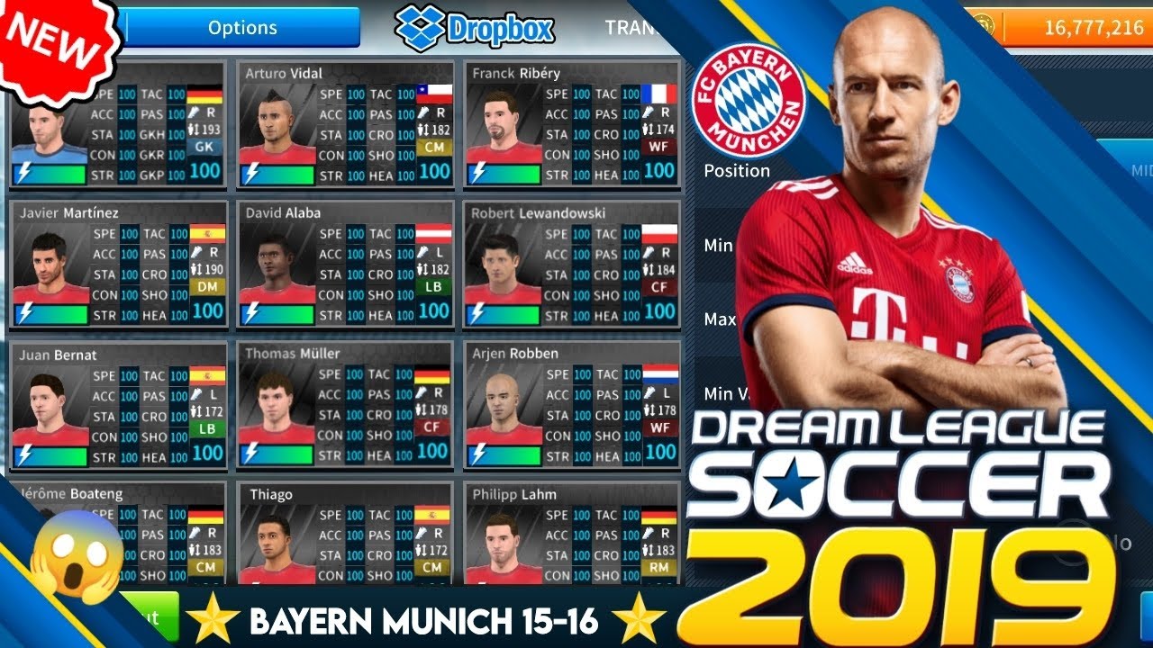 😱How To Get Bayern Munich 2015-2016 Season Team (with A.Robben) In Dream League Soccer 2019🇩🇪