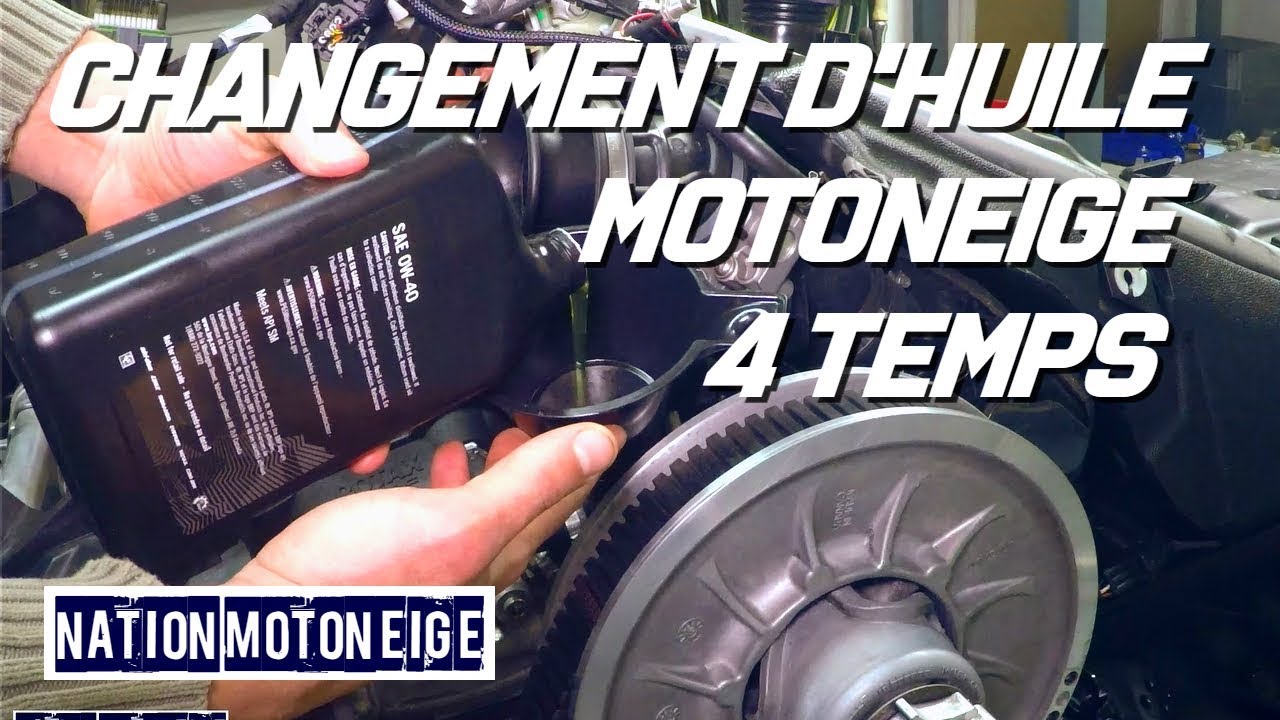 Changement d'huile motoneige 4 temps (Skidoo 1200 4tec)