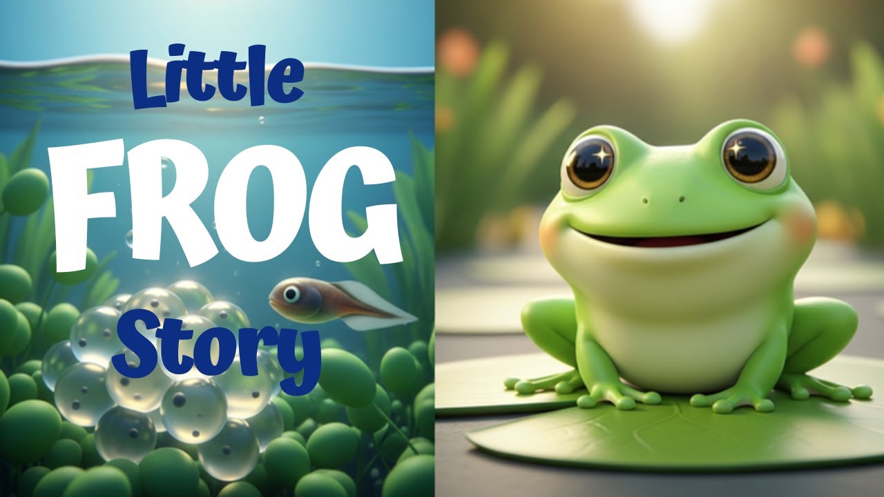 A Frog’s Life Story 🐸 | Tadpole to Frog Animation  #lifecycleoffrog  #kidslearning #3danimation