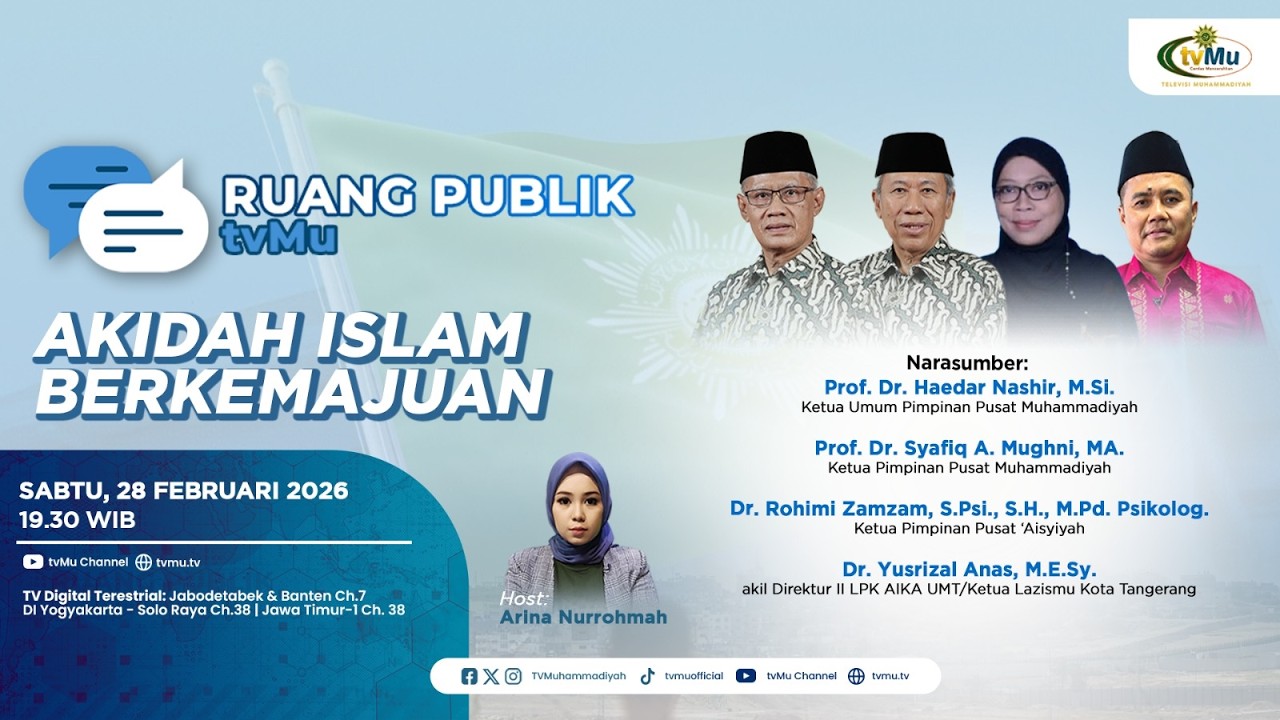 RUANG PUBLIK tvMu | AQIDAH ISLAM BERKEMAJUAN