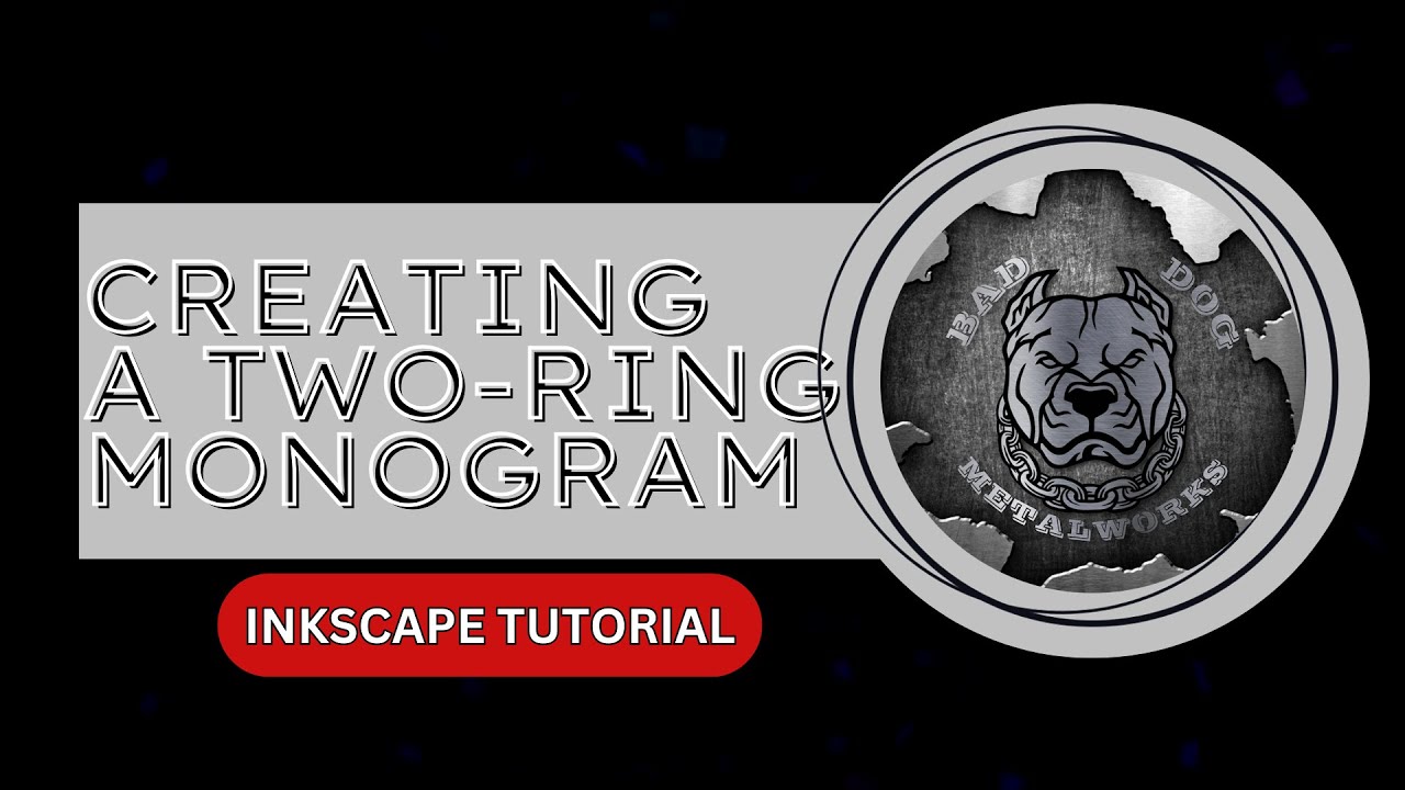 Creating a Two Ring Monogram Using Inkscape