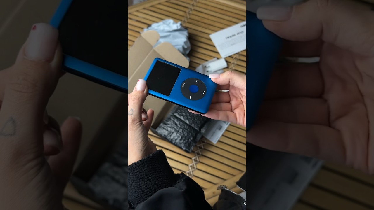 🔥UNPACKING A CUSTOM IPOD CLASSIC #appleipod #unboxing #ipodclassic #tech #ipod #ipodclassic