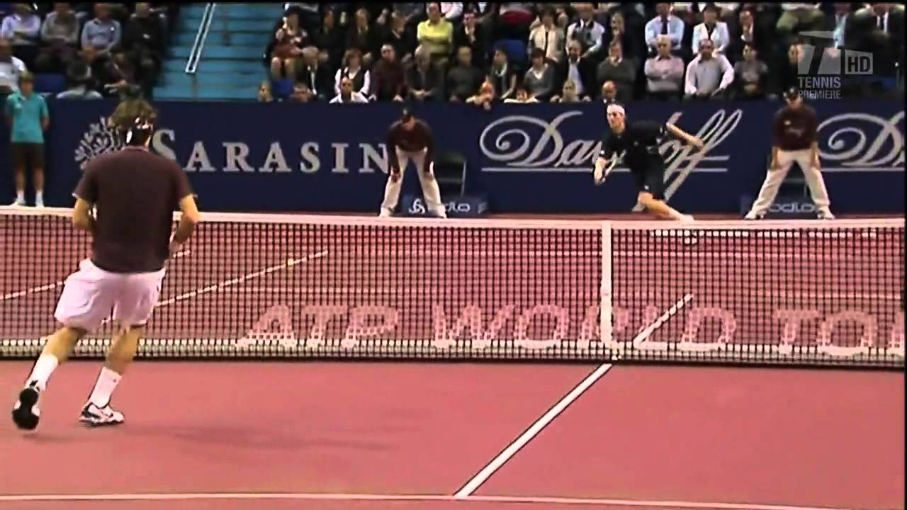 Roger Federer VS Andreas Seppi -- Basel 2009 R16 [HD] Highlights