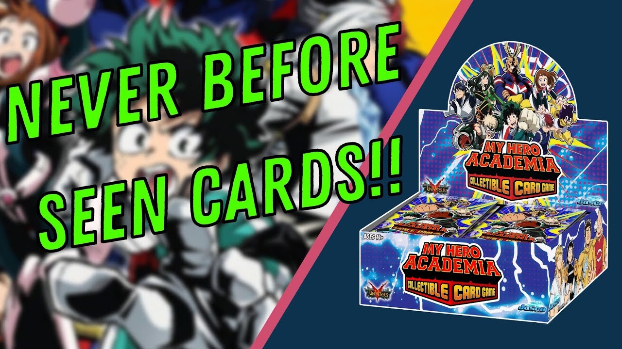 WE PULLED A SECRET RARE!!! | My Hero Academia CCG Box Opening