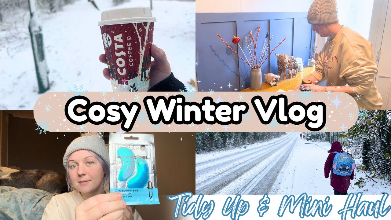 ❄️ПАЛ СНЕГОМ! Уютный день дома | Быстрая уборка и мини-перевозки | UK SAHM ✨