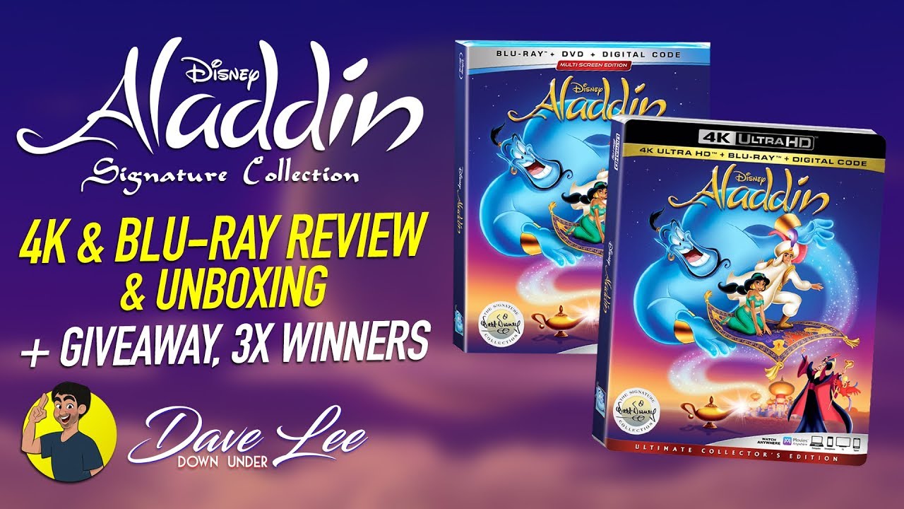 ALADDIN: DISNEY SIGNATURE COLLECTION 4K & Blu-ray Review & Unboxing + GIVEAWAY!