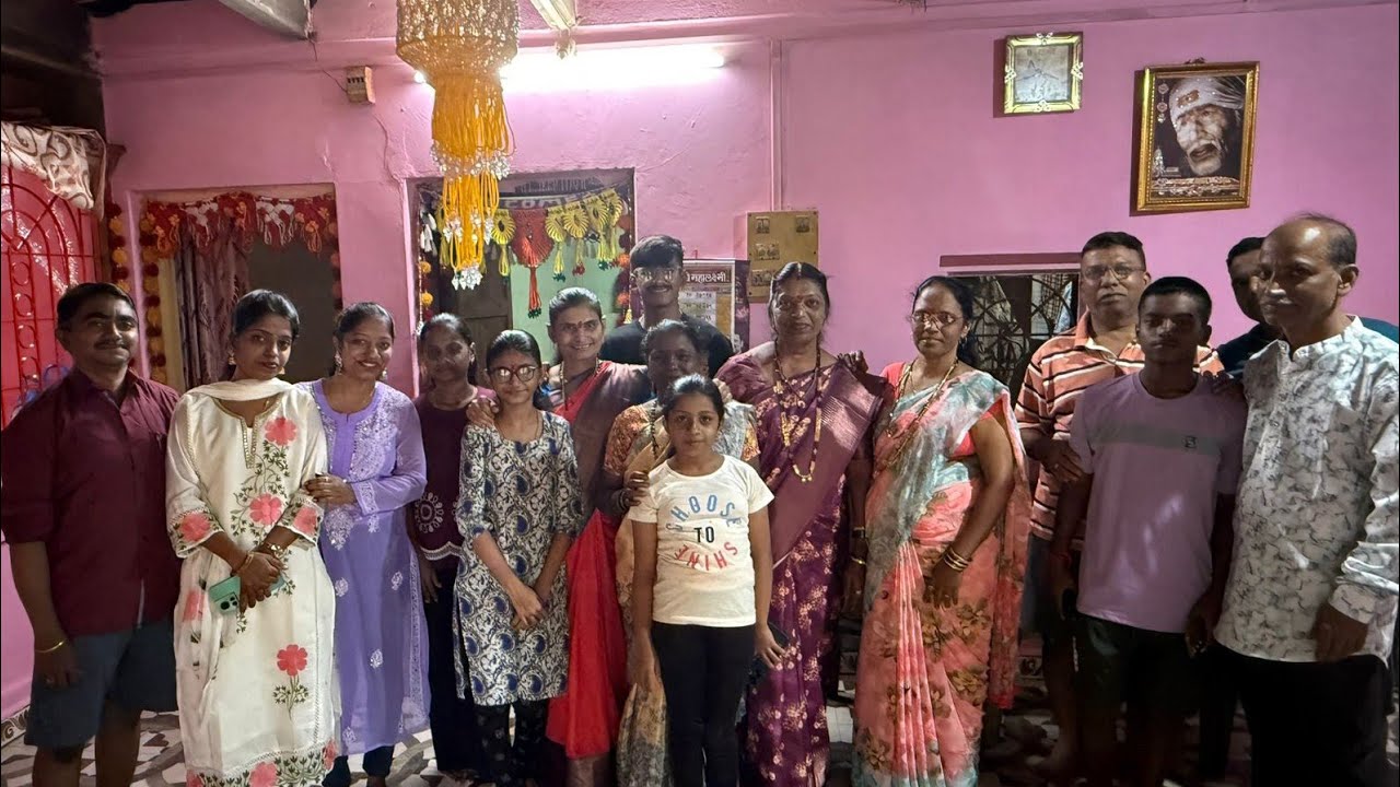 ll मामाच्या आणि आत्याच्या घरच्या  गणपती बाप्पाच दर्शन आणि भजन ll