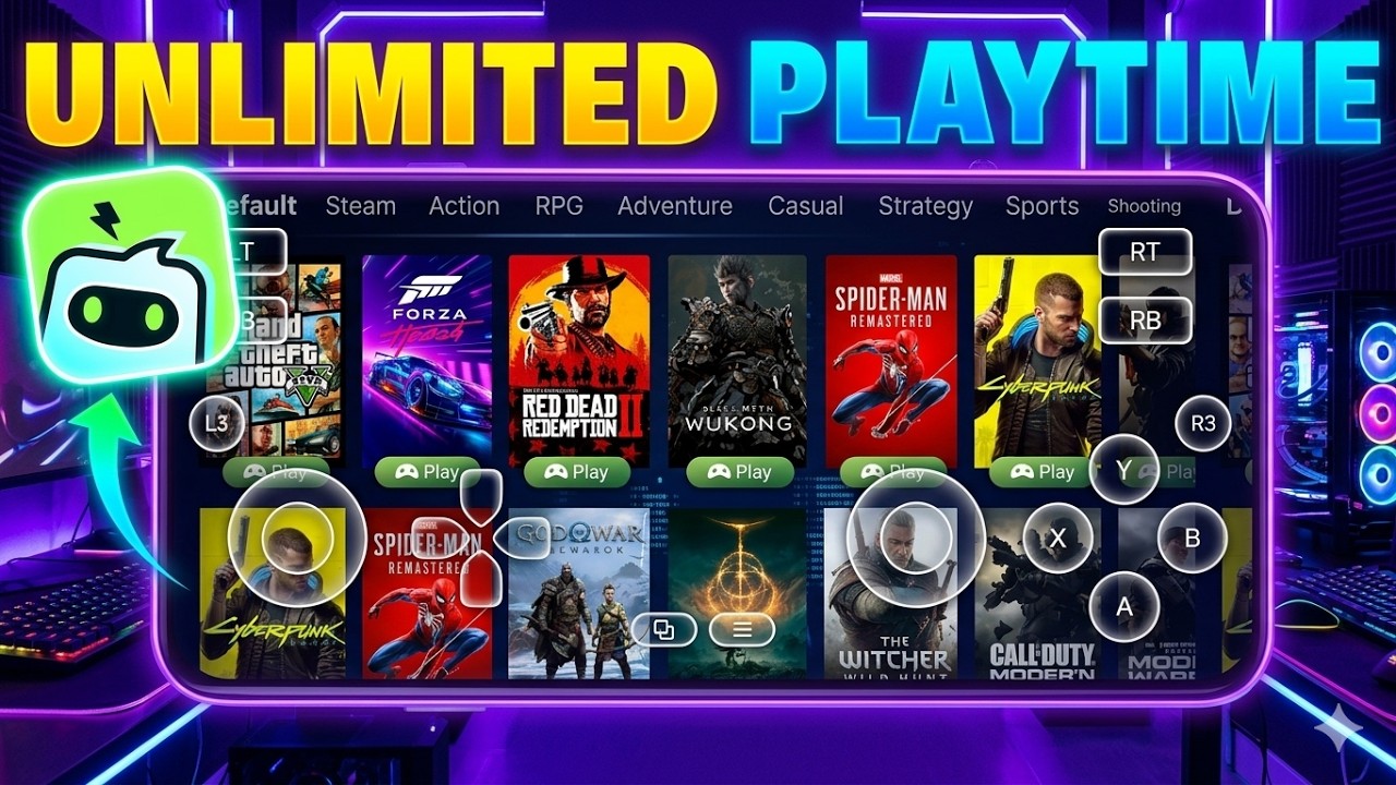 Best cloud gaming app unlimited Playtime | Upcloud gaming review
