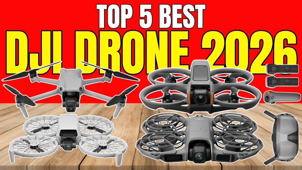 Лучший дрон DJI 2026 года | Камера 4K, FPV, складной и с функцией слежения с помощью ИИ