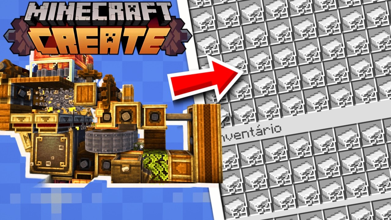 Essa Farm do Mod Create Gera Ferro Sem Parar