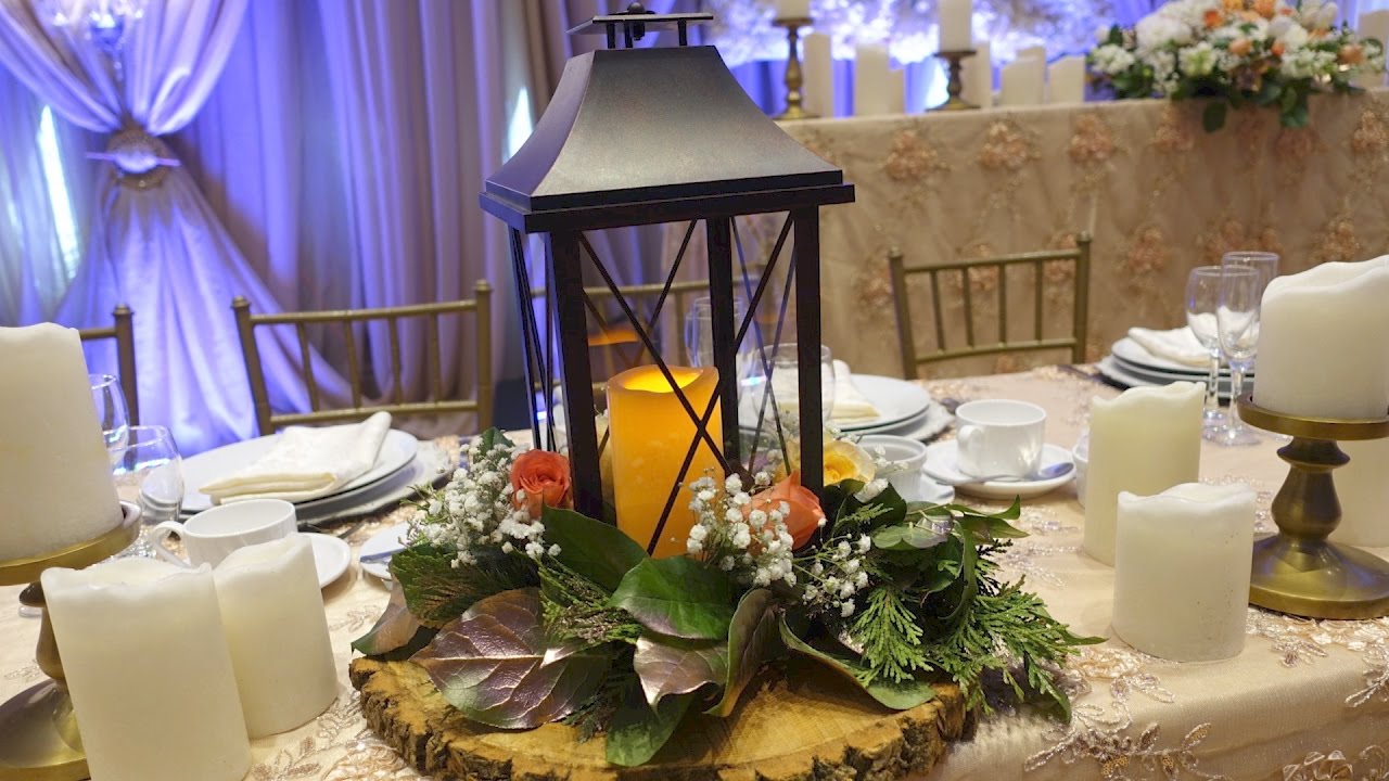 Lantern Table Centrepiece With Fresh Flowers DIY Tutorial