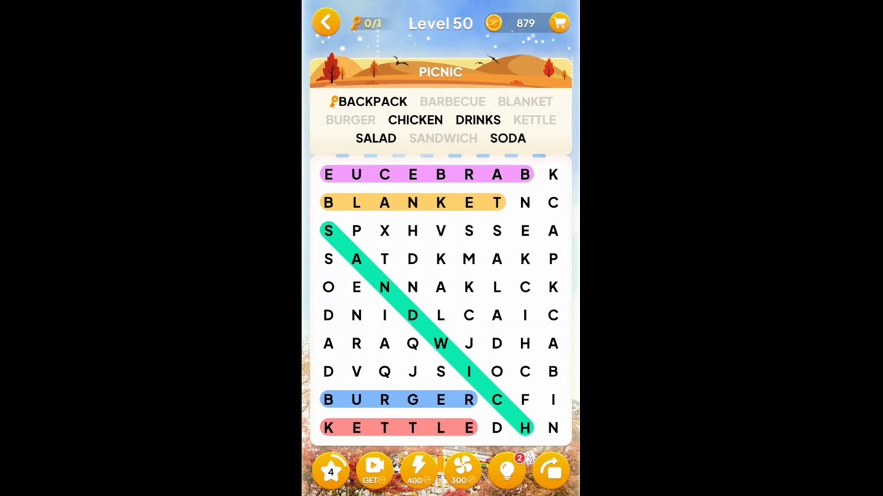Word Search Journey: Find Word - Levels 1-50