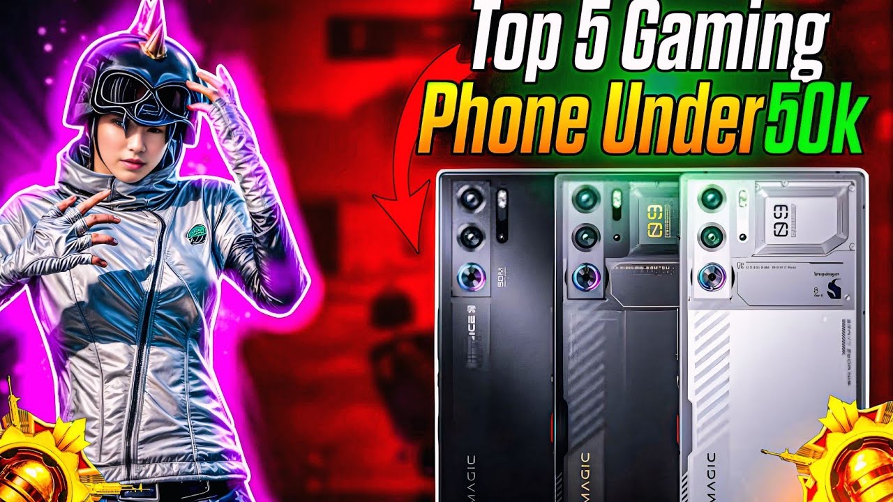 Top 5 best gaming phone under 50000 🔥🥵 | best gaming phone for pubg mobile/bgmi under 50k 120fps.