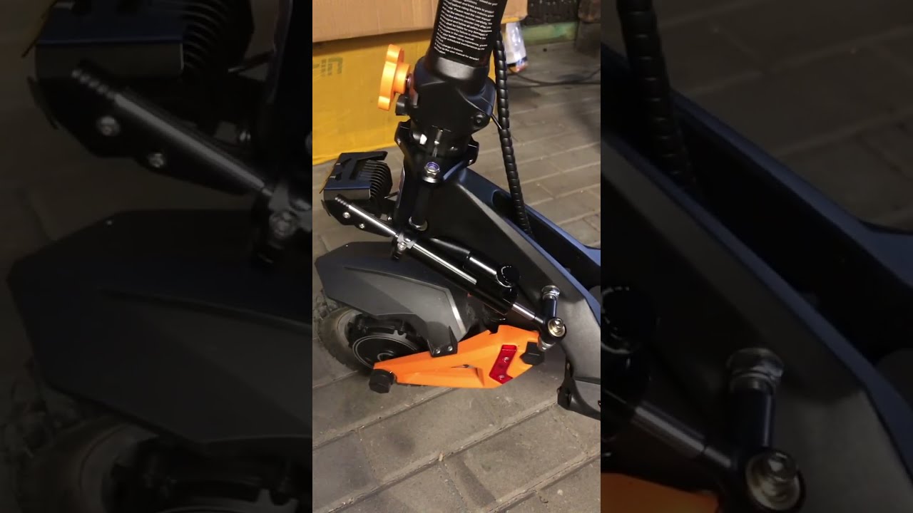 Ulepszanie hulajnogi kukirin 3G pro montaż stabilizatora kierownicy