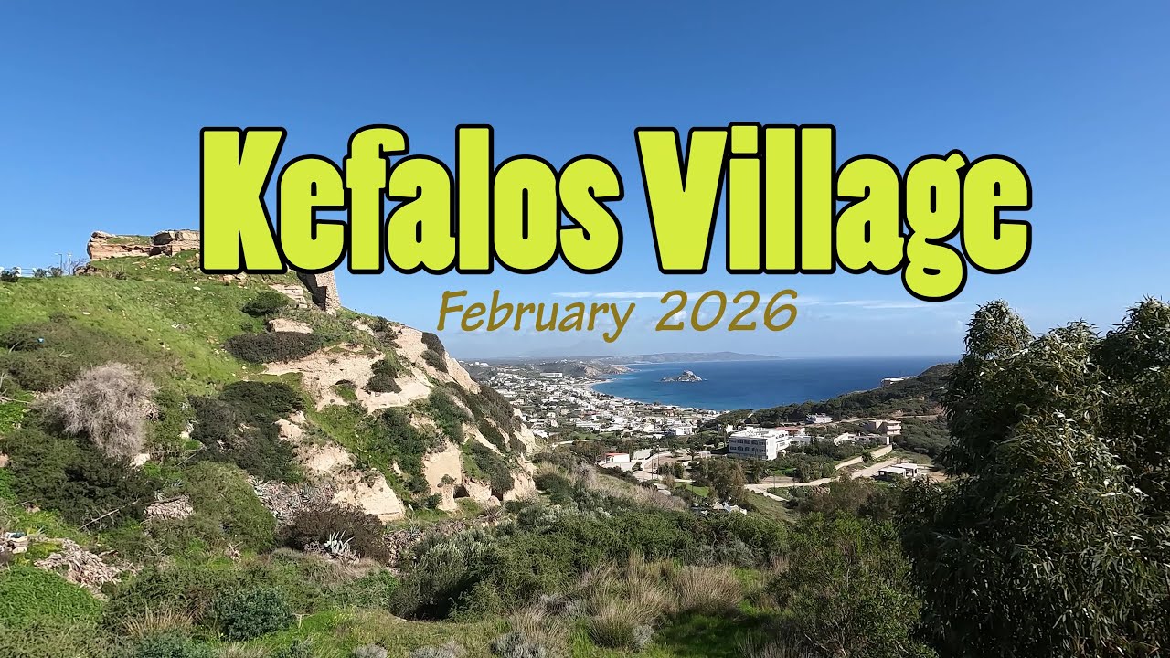 A Midday Walk Through Kefalos Village | February 2026