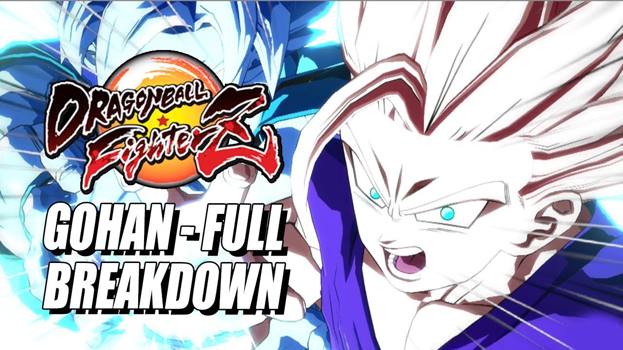 GOHAN - Combos, Specials & Breakdown: DragonBall FighterZ (4K HD)