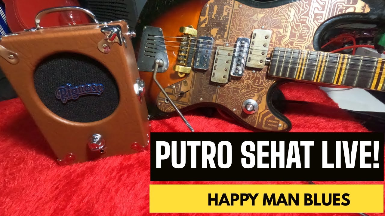 Putro Sehat - Happy Man Blues (Live at SEHAT Studio) (Hofner Galaxie, Pignose, Heil Sound The Fin)