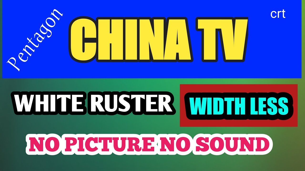 #Chinatv#White_ruster#Width_less. How to solve China crt tv white ruster and width less problem.