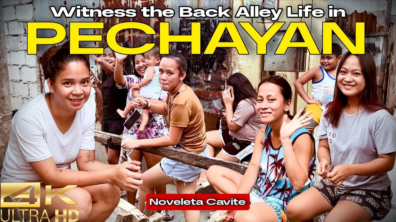 Walking the Alleys of Poverty in PECHAYAN Noveleta Cavite Philippines [4K] 🇵🇭