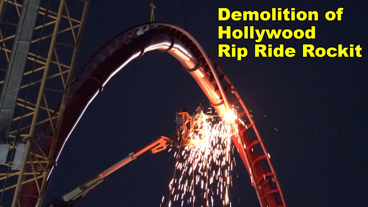 Sparks fly in demolition of Hollywood Rip Ride Rockit