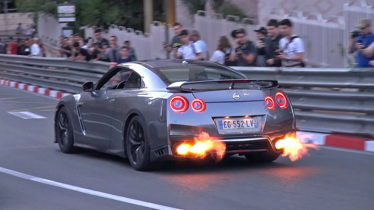 BEST OF NISSAN GT-R R35 in MONACO! 🔥 Accelerations & Flames!