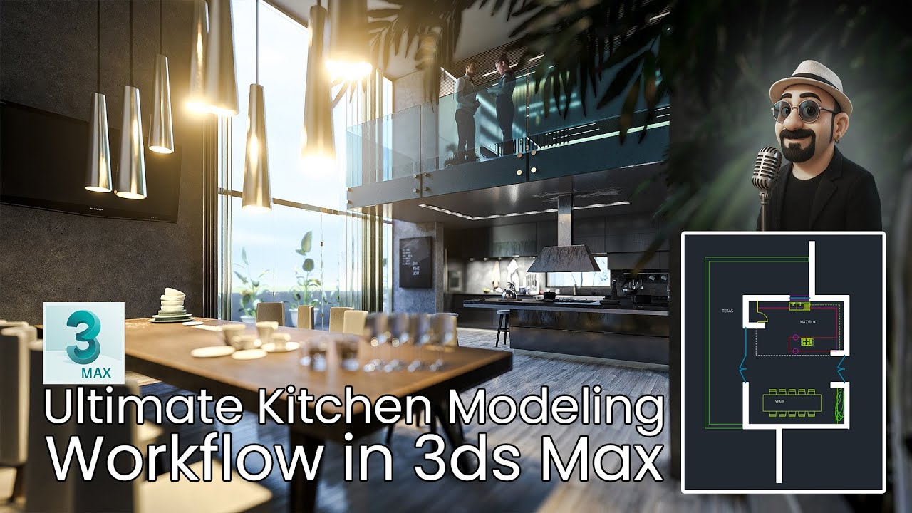 Ultimate Kitchen Modeling Workflow in 3ds Max | Speed Build