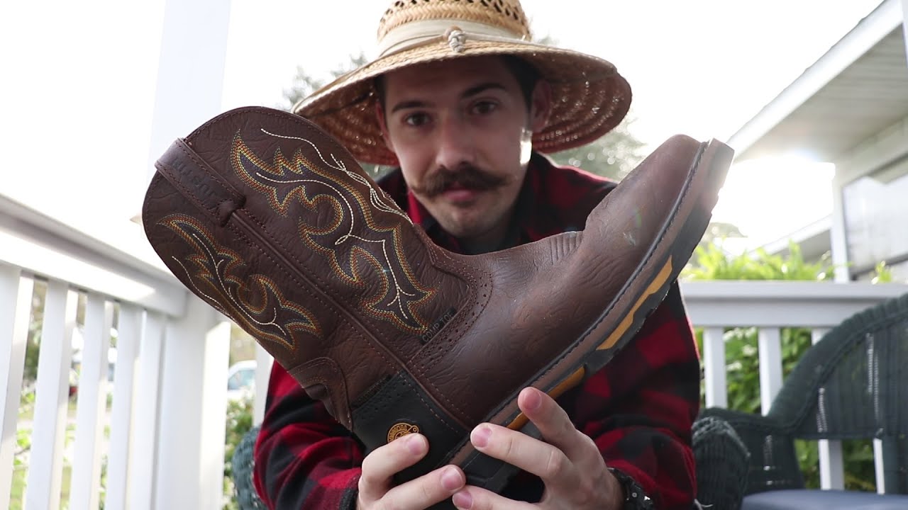 Leather Waterproof Safety Toe Western Work Boot by Justin Boots WK4625