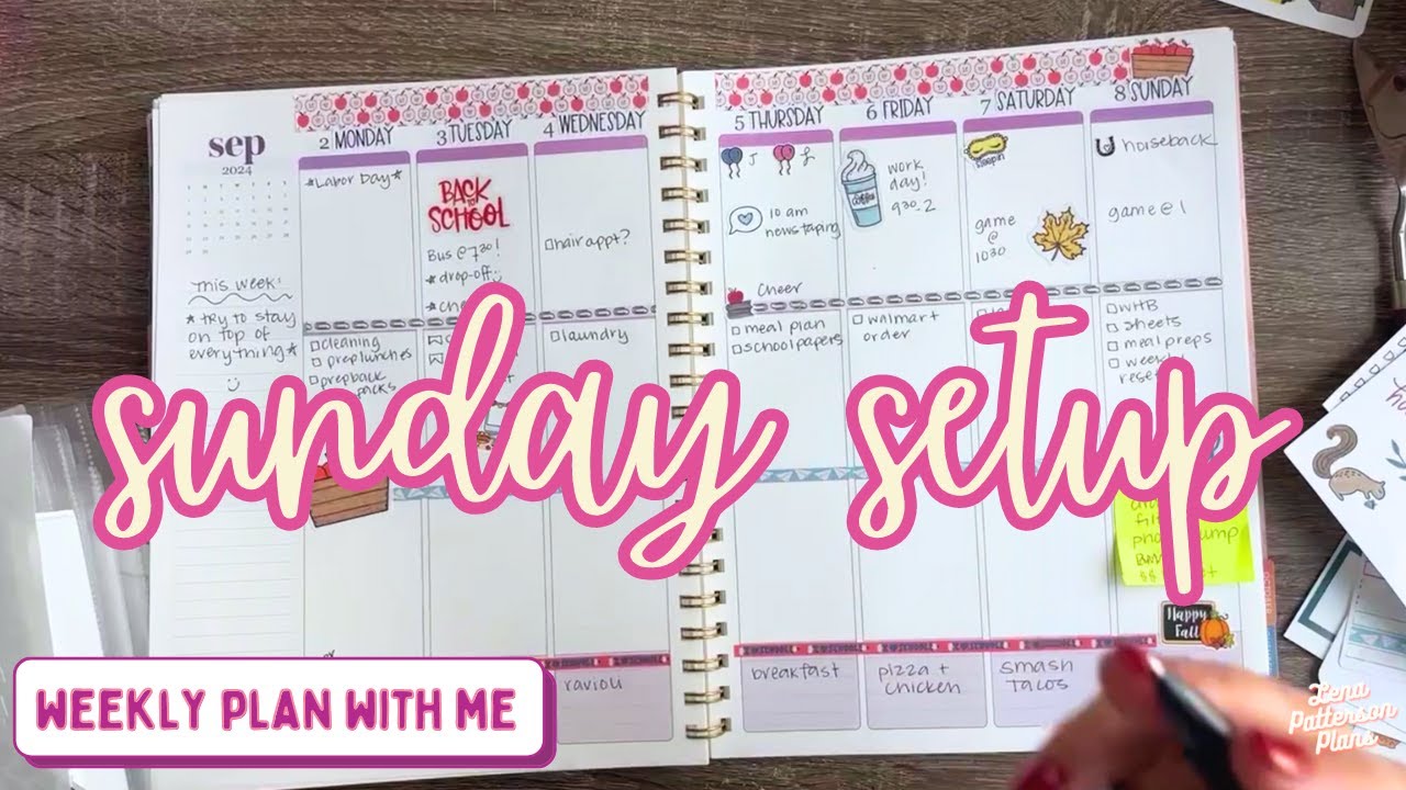 functional planning // weekly plan with me // sunday setup 💜