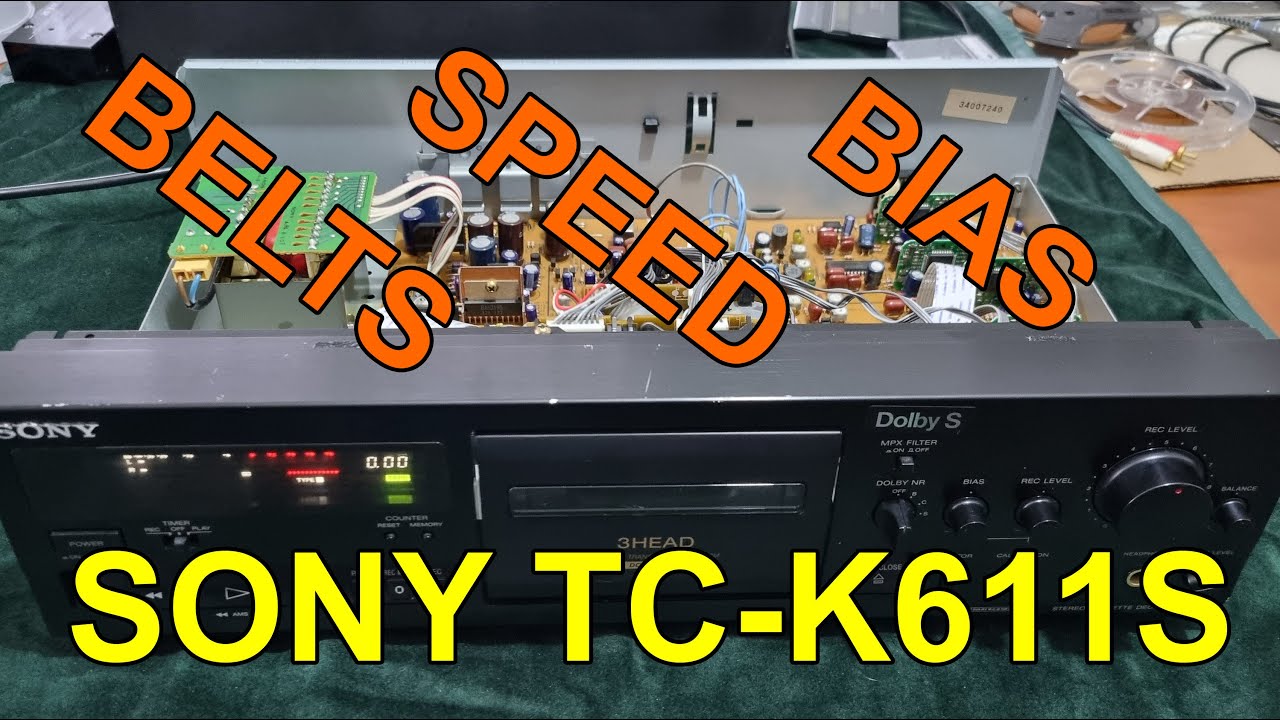 Sony TC-K611S cassette deck : Belts - Speed - Bias