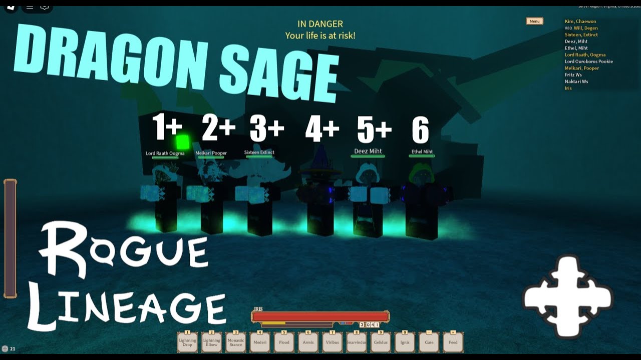 Ganking with 6 DRAGON SAGE'S | rogue lineage