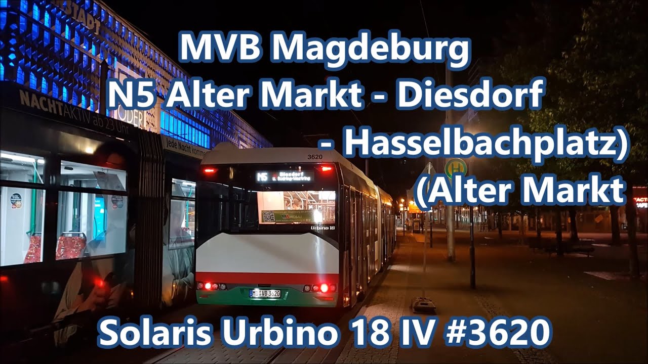 MVB Magdeburg - Solaris Urbino 18 IV #3620, Linie N5