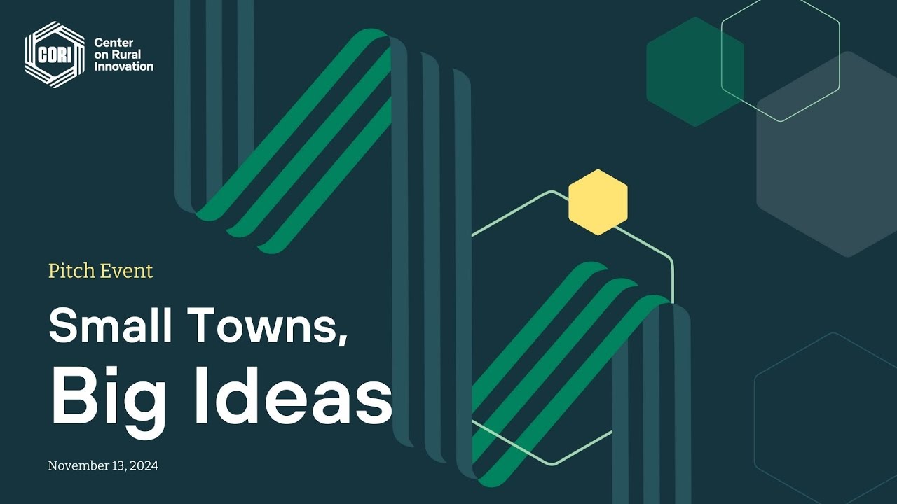 2024 Small Towns, Big Ideas Pitch Event