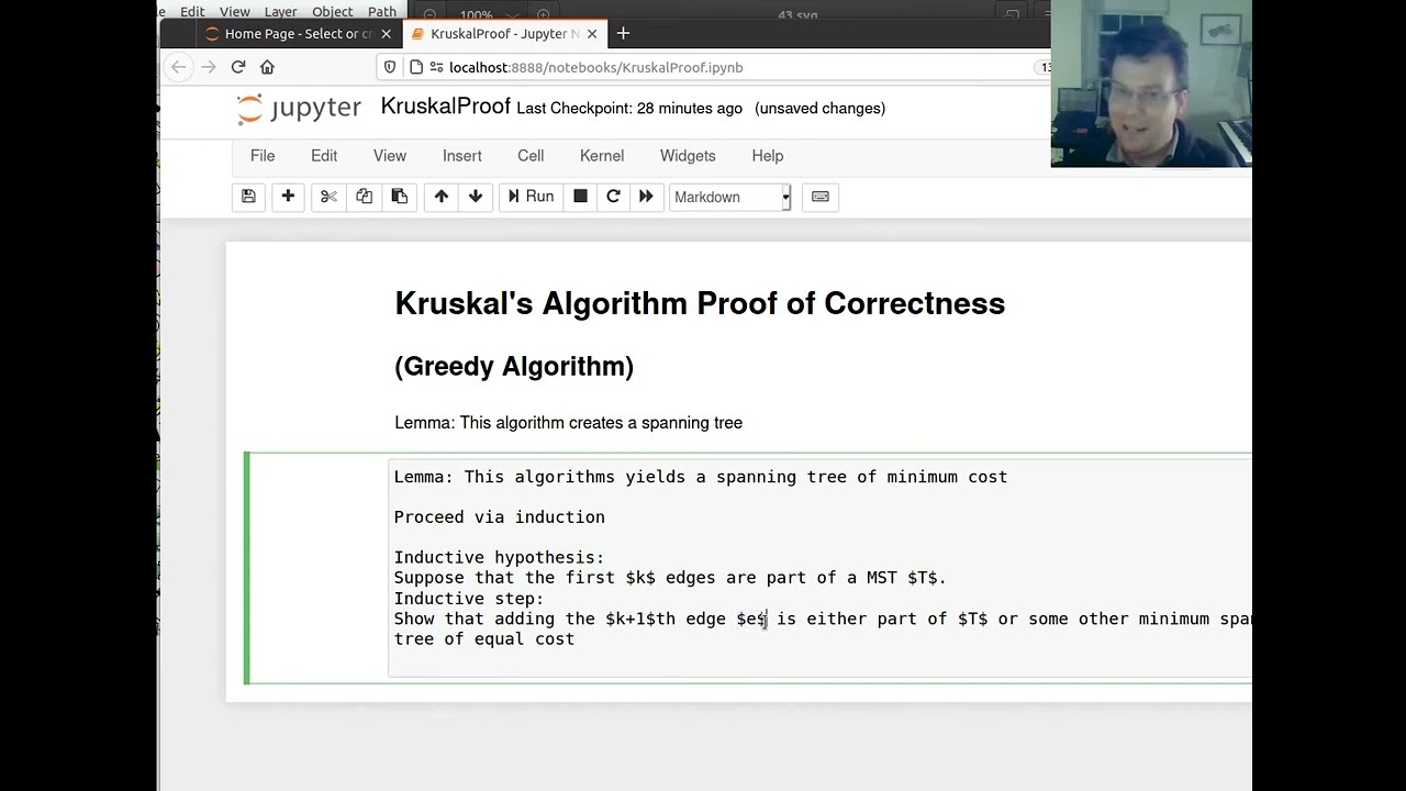 CS 371 Module 21: Kruskal's Algorithm Proof of Correctness